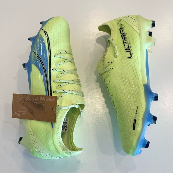 Puma Ultra Women's Soccer Cleats Sz 8 Lime Ultimate FG AG NEW - Picture 1 of 6